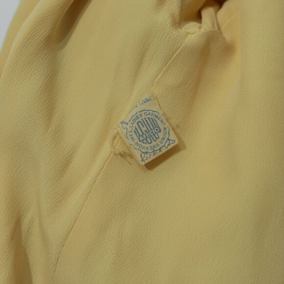 Bataldi Butter Yellow Wool Swing Coat Lambswool Vintage 60s Petit Spun Short - Picture 12 of 16